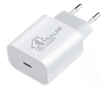 Ładowarka i akumulator ExtraLink SMART LIFE CHARGER 20W, USB-C, WHITE, CHARESL03